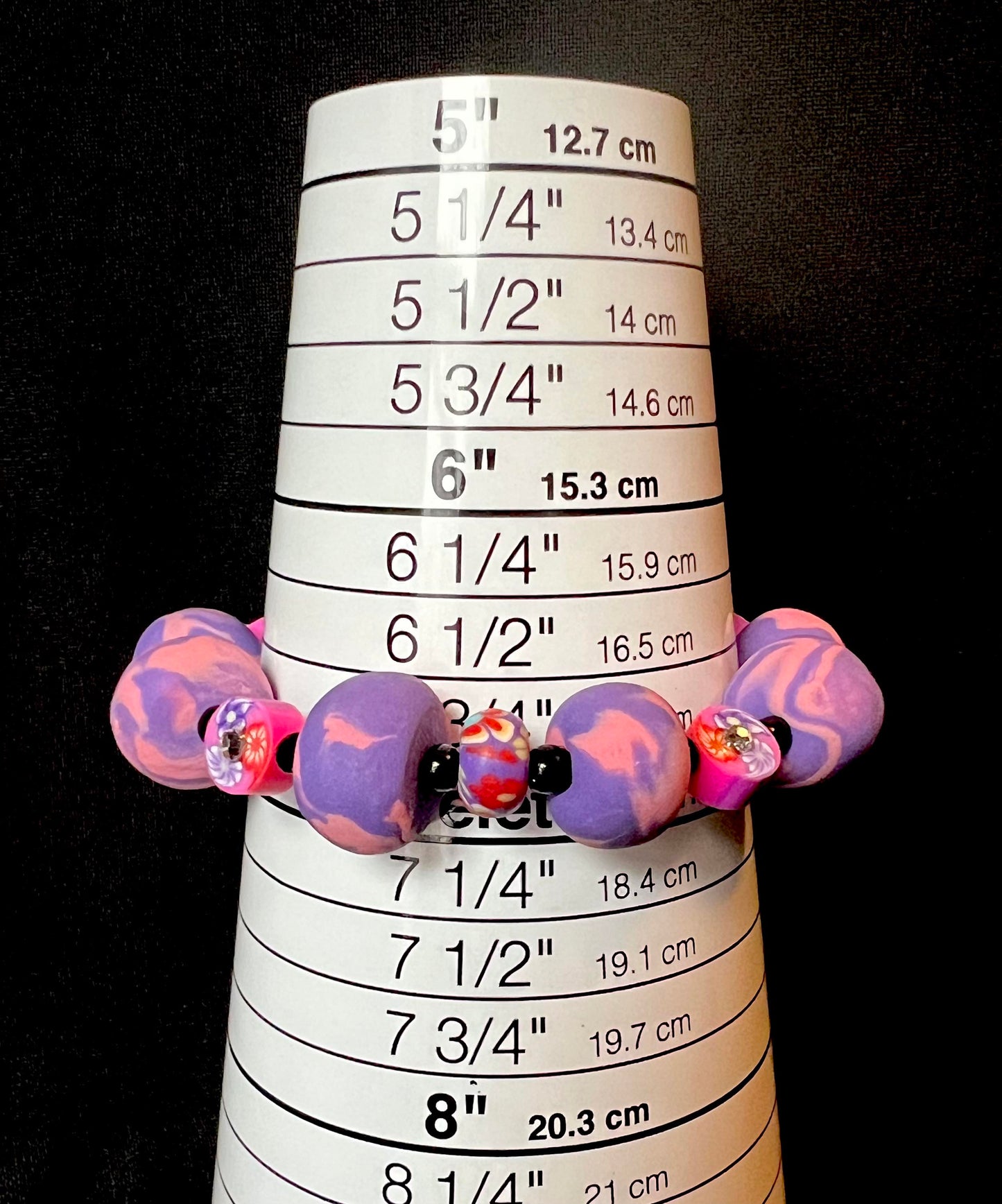 Bracelet - Easter 146 - Made with Handcrafted Clay Beads