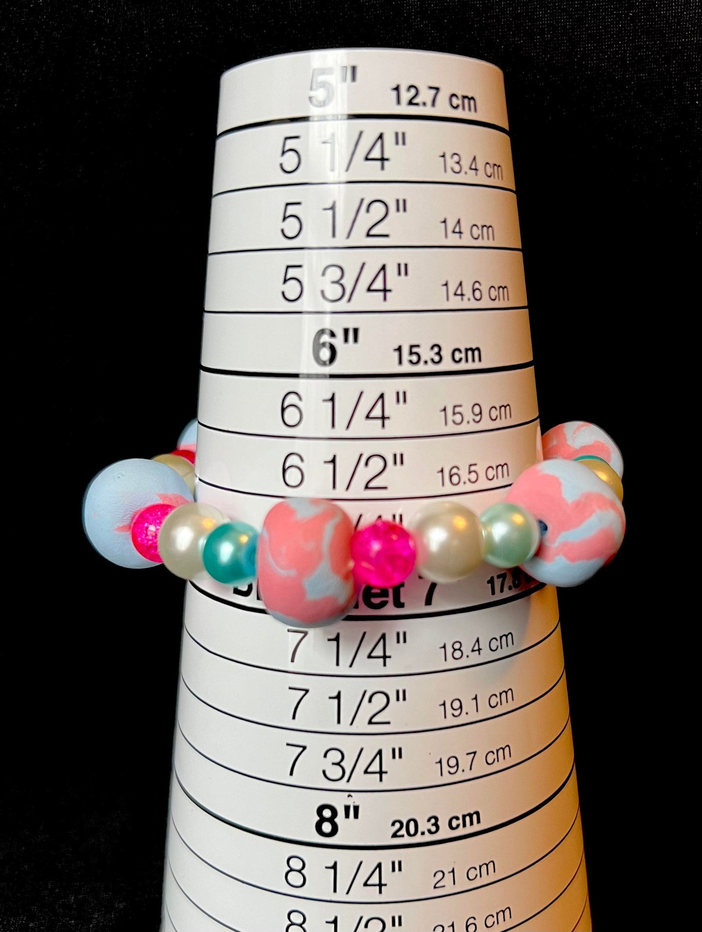 Bracelet - Easter 147 - Made with Handcrafted Clay Beads