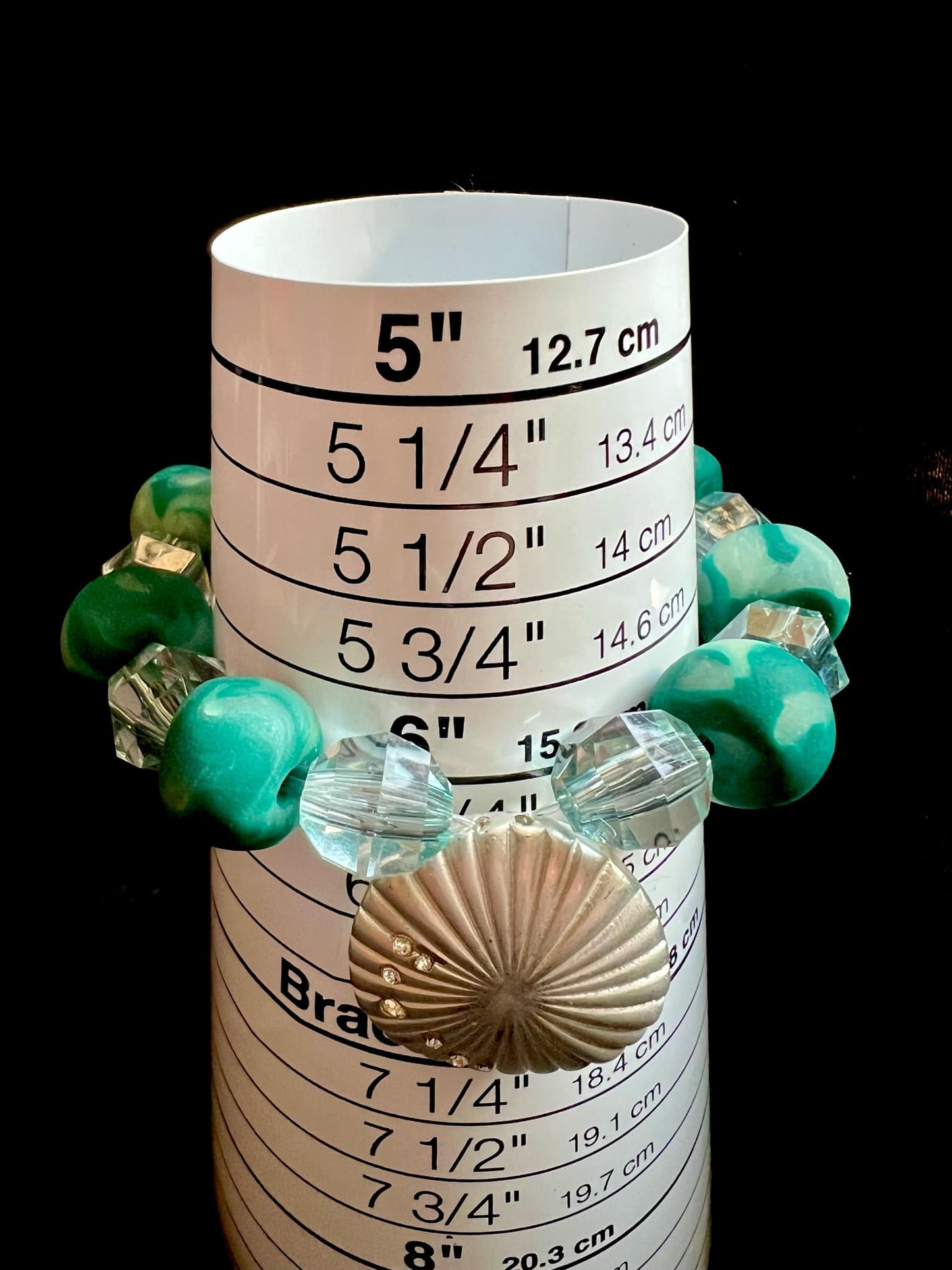 .Bracelet - Vintage 152 - Made with Handcrafted Clay Beads