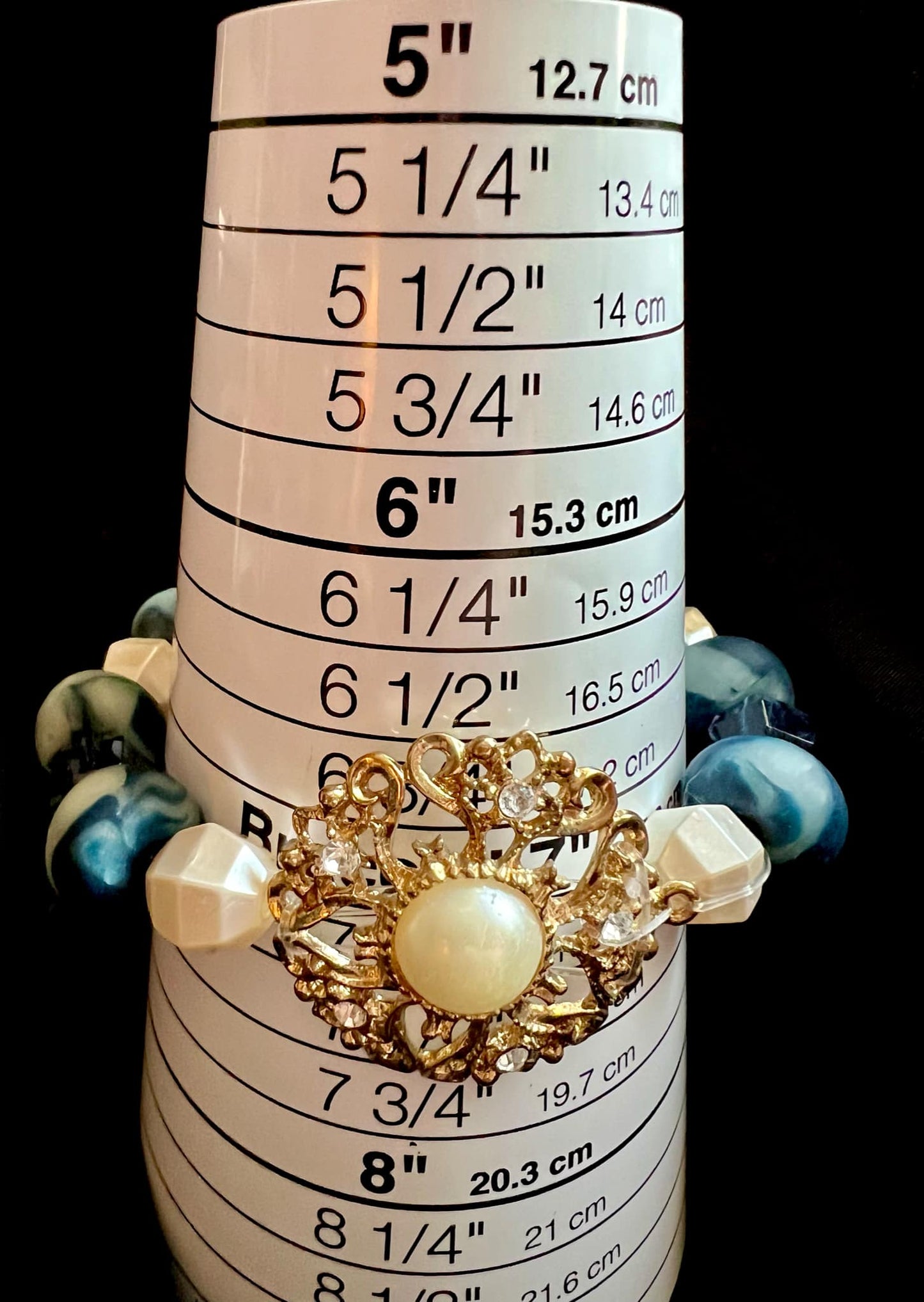 .Bracelet - Vintage 153 - Made with Handcrafted Clay Beads