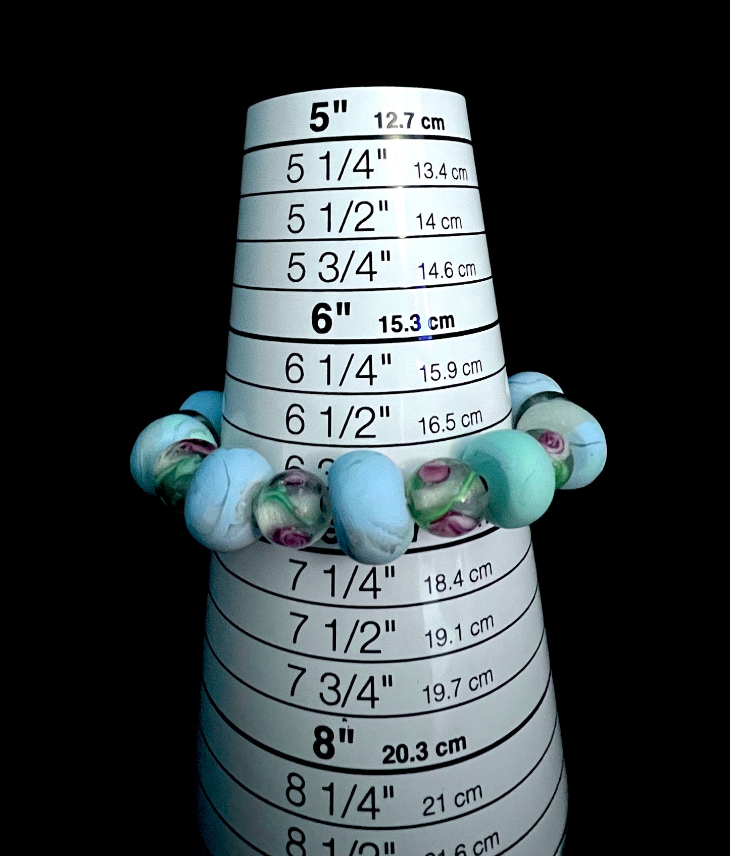 .Bracelet - Winter 156 - Made with Handcrafted Clay Beads