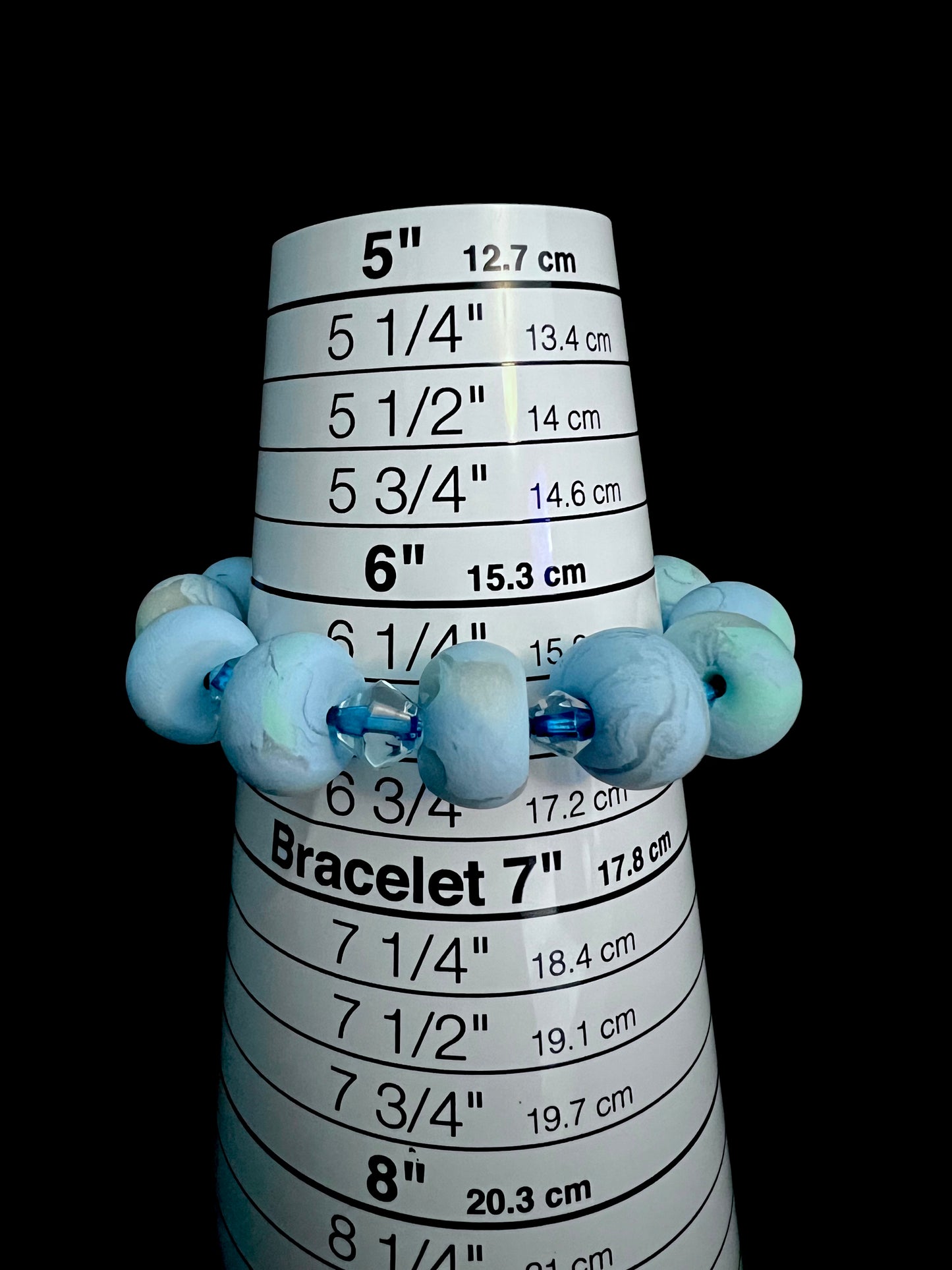 .Bracelet - Winter 157 - Made with Handcrafted Clay Beads