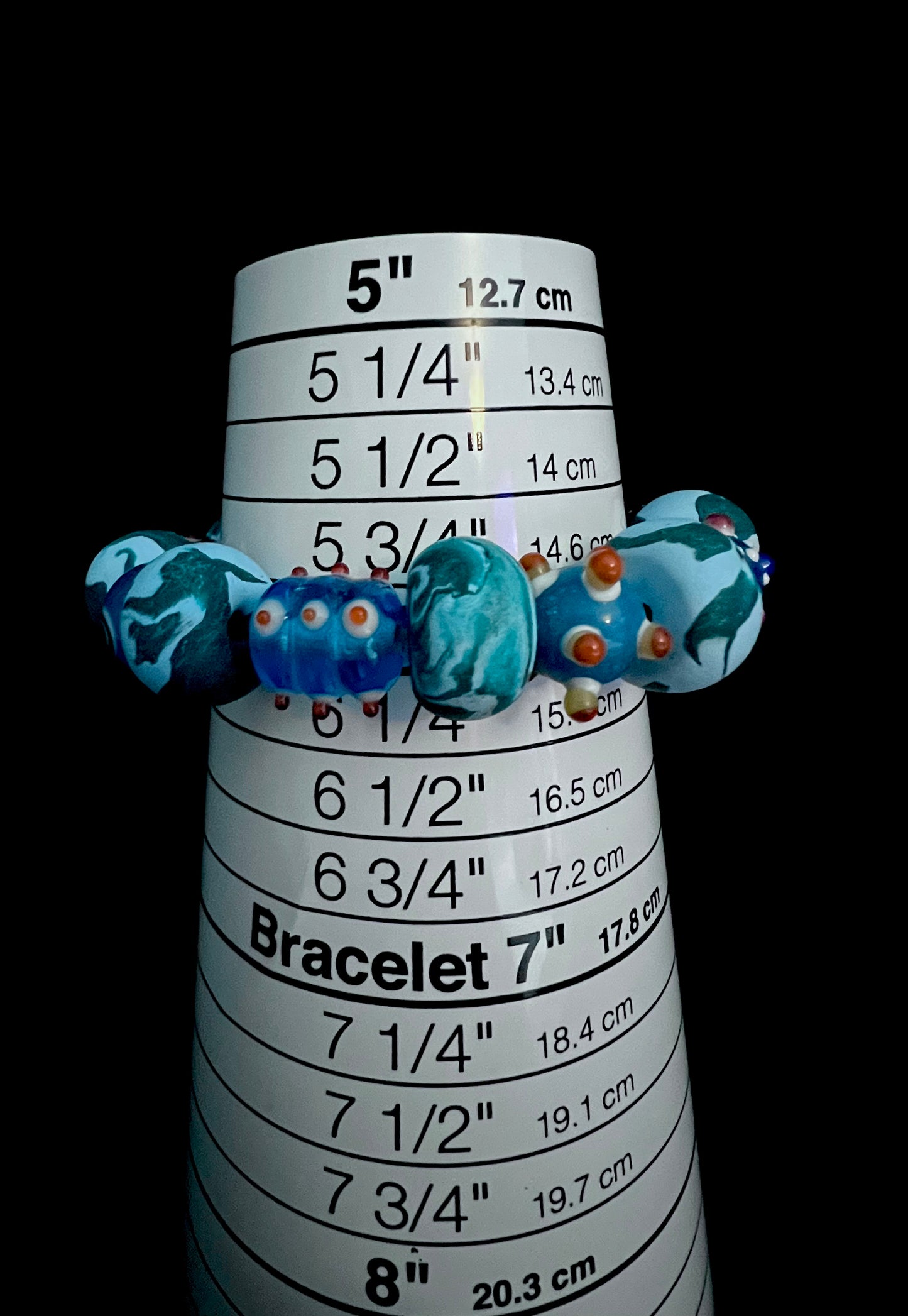 .Bracelet - Winter 160 - Made with Handcrafted Clay Beads