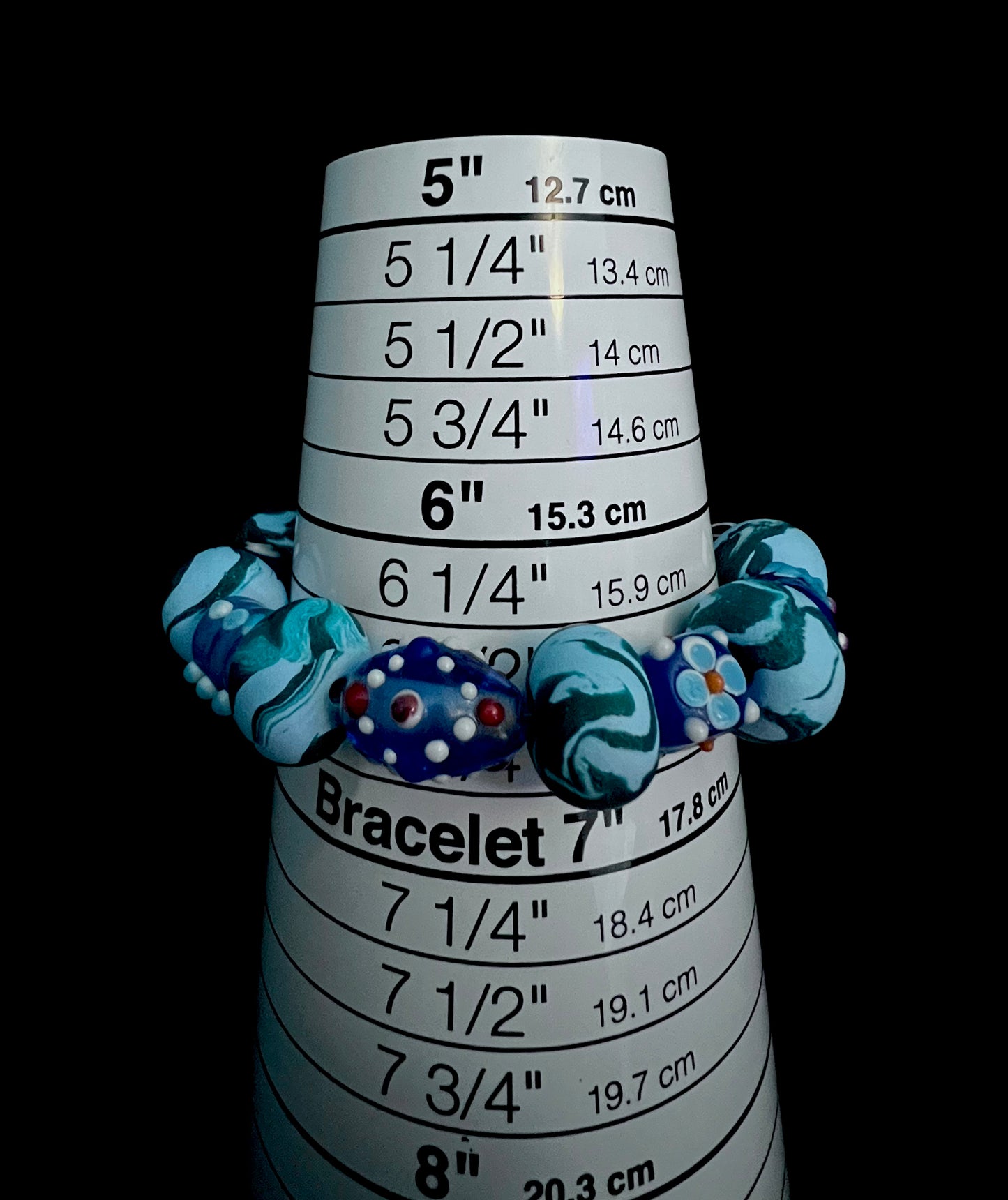 .Bracelet - Winter 161 - Made with Handcrafted Clay Beads