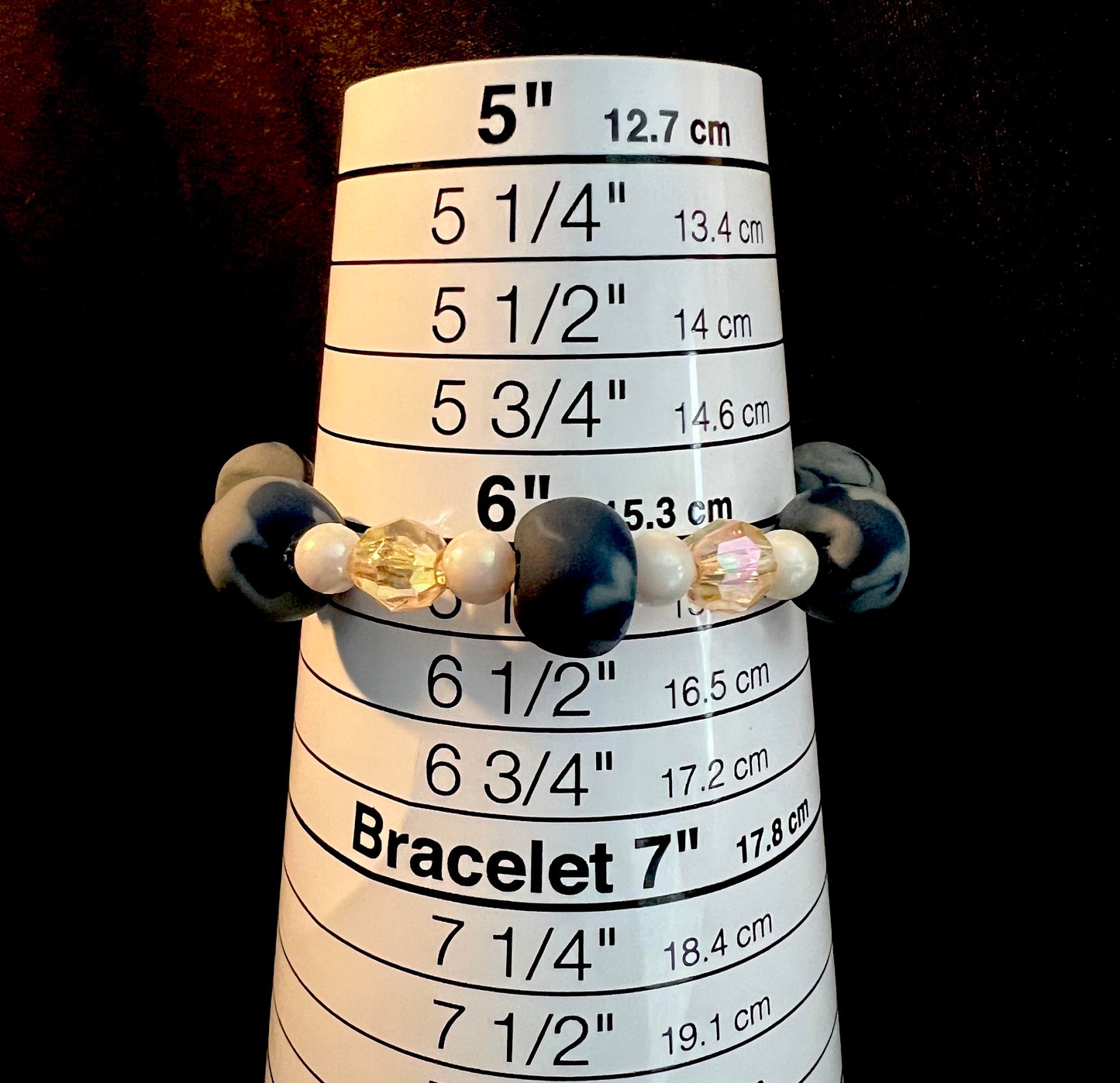 ..Bracelet - Dazzle 163 - Made with Handcrafted Clay Beads