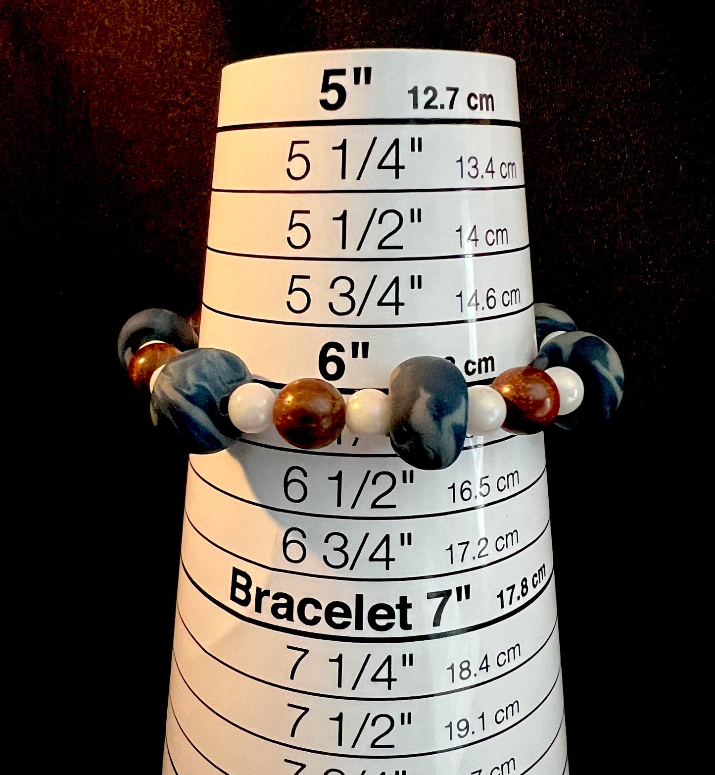 ..Bracelet - Dazzle 165 - Made with Handcrafted Clay Beads