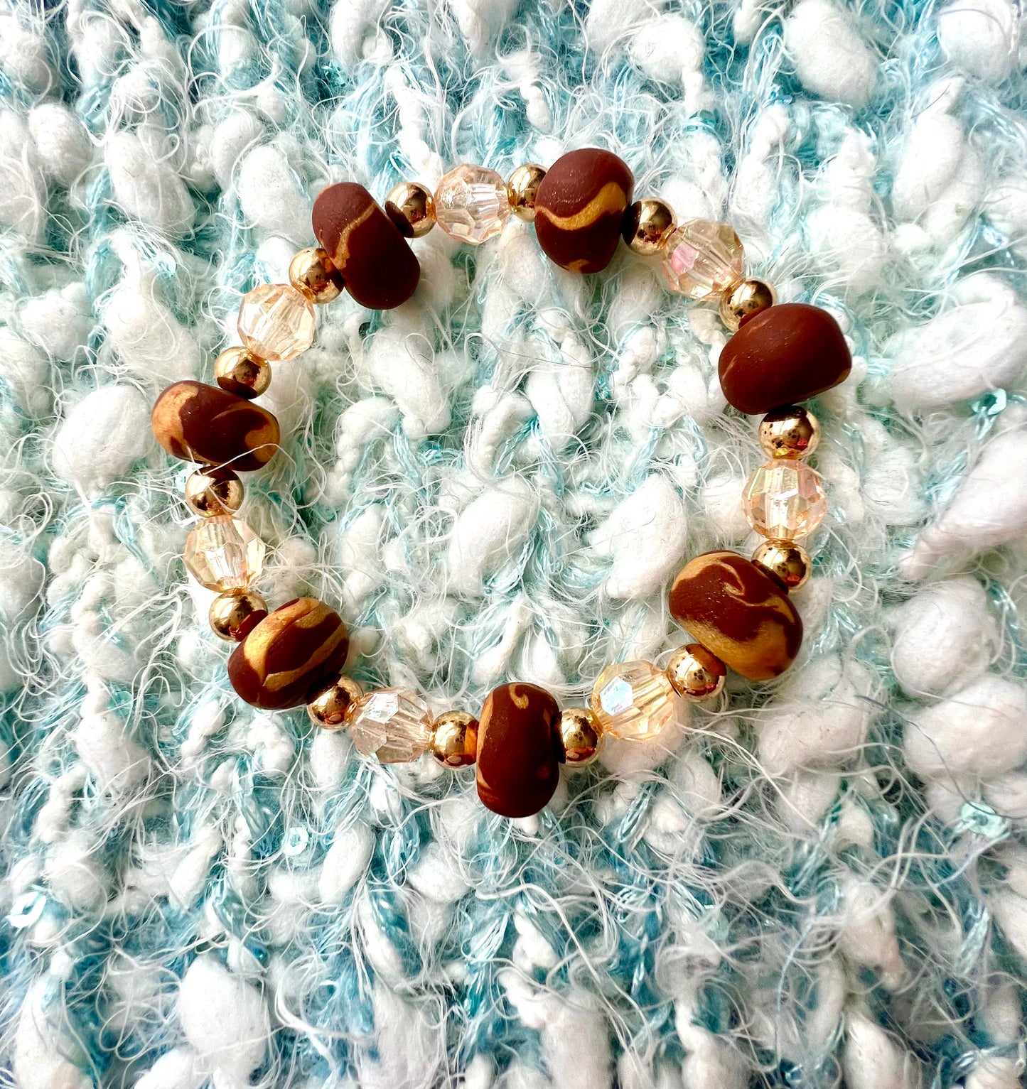 ..Bracelet - Dazzle 166 - Made with Handcrafted Clay Beads