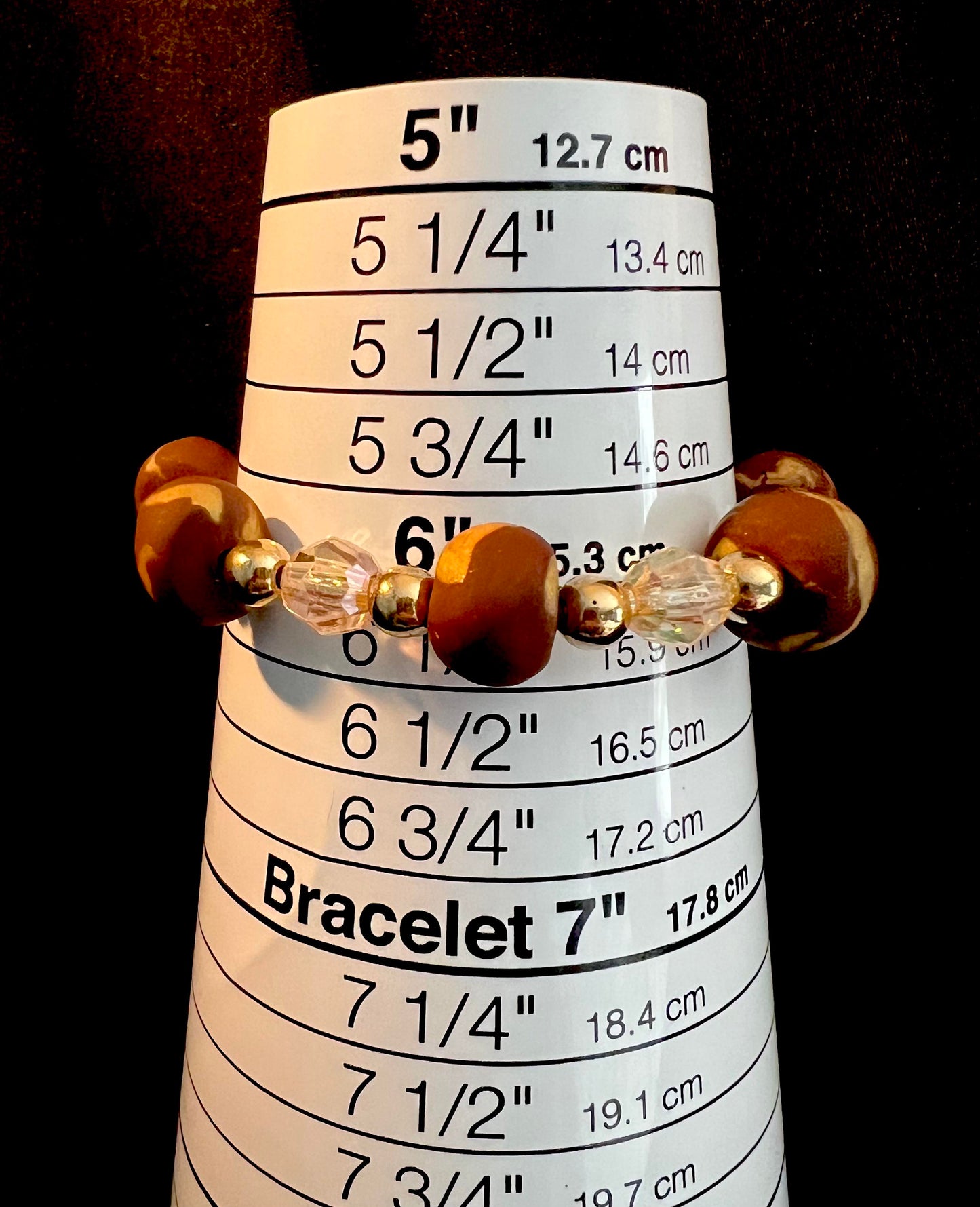 ..Bracelet - Dazzle 166 - Made with Handcrafted Clay Beads