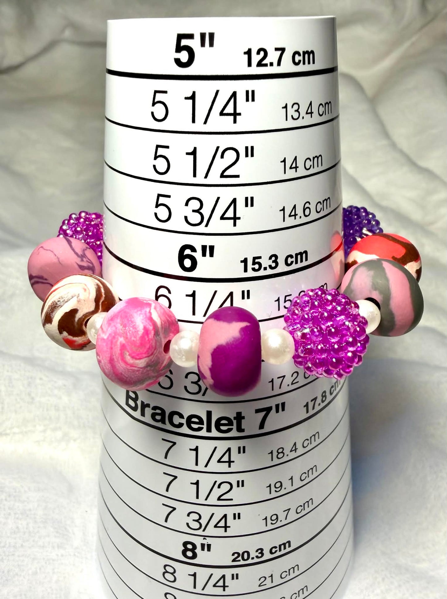 ...Bracelet - Spring 173 - Made with Handcrafted Clay Beads