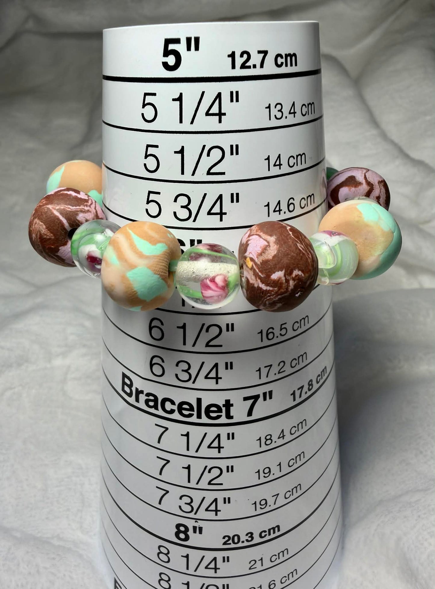 ...Bracelet - Spring 175 - Made with Handcrafted Clay Beads