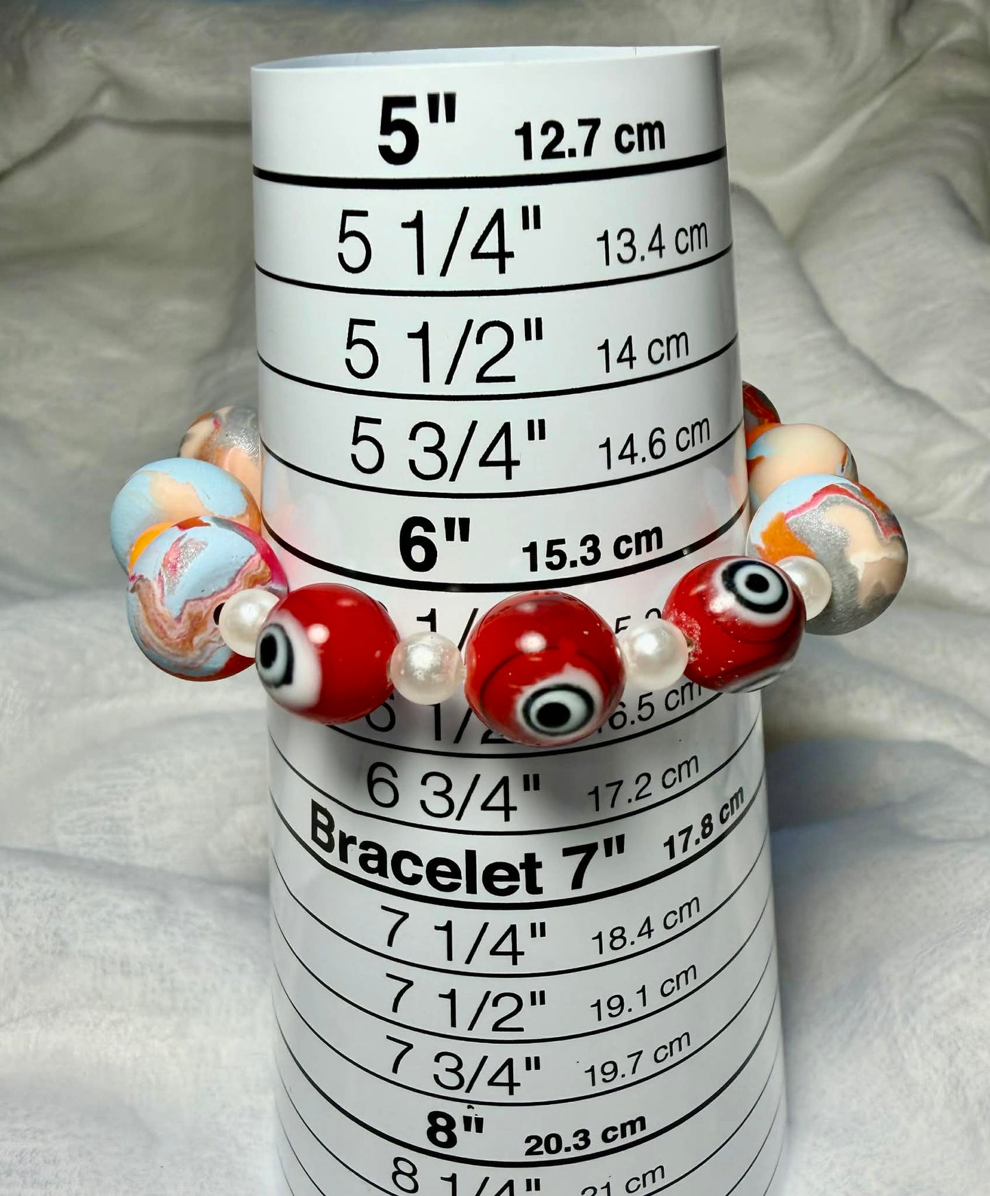 ...Bracelet - Spring 178 - Made with Handcrafted Clay Beads