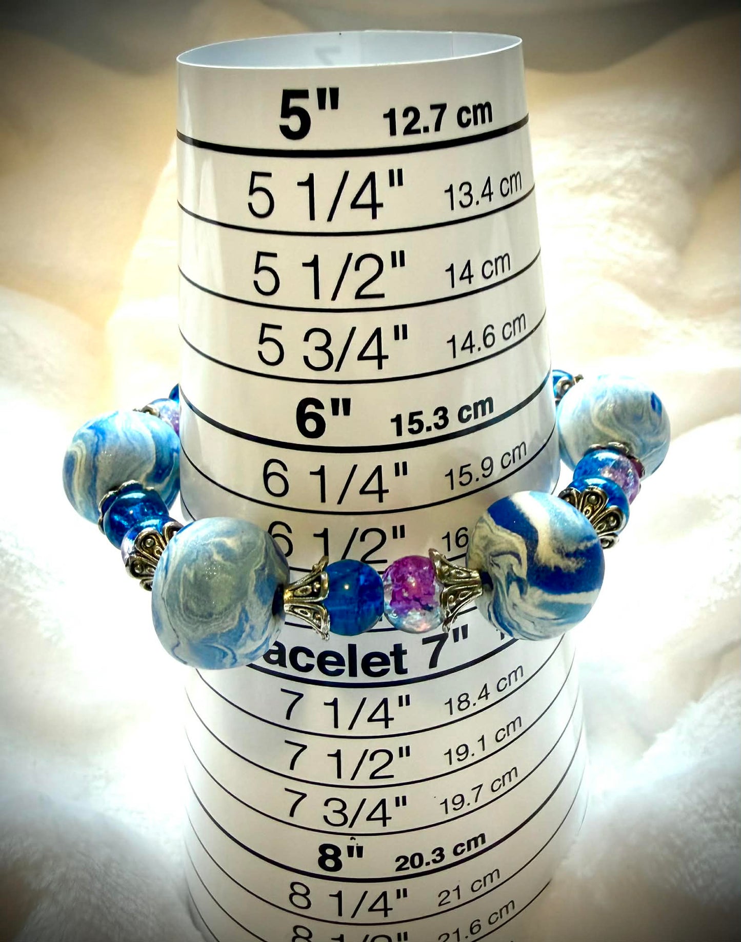 ...Bracelet - Spring 182 - Made with Handcrafted Clay Beads