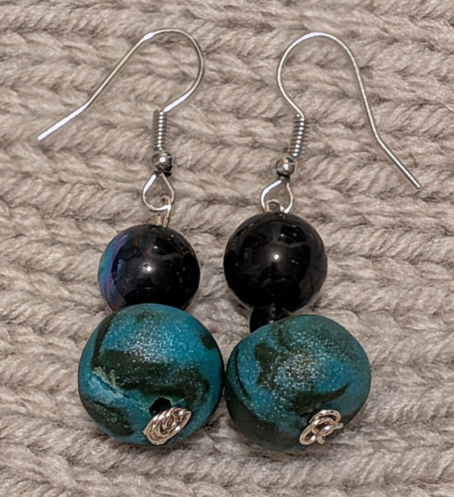 Earring - 86 - Made with Handcrafted Clay Beads