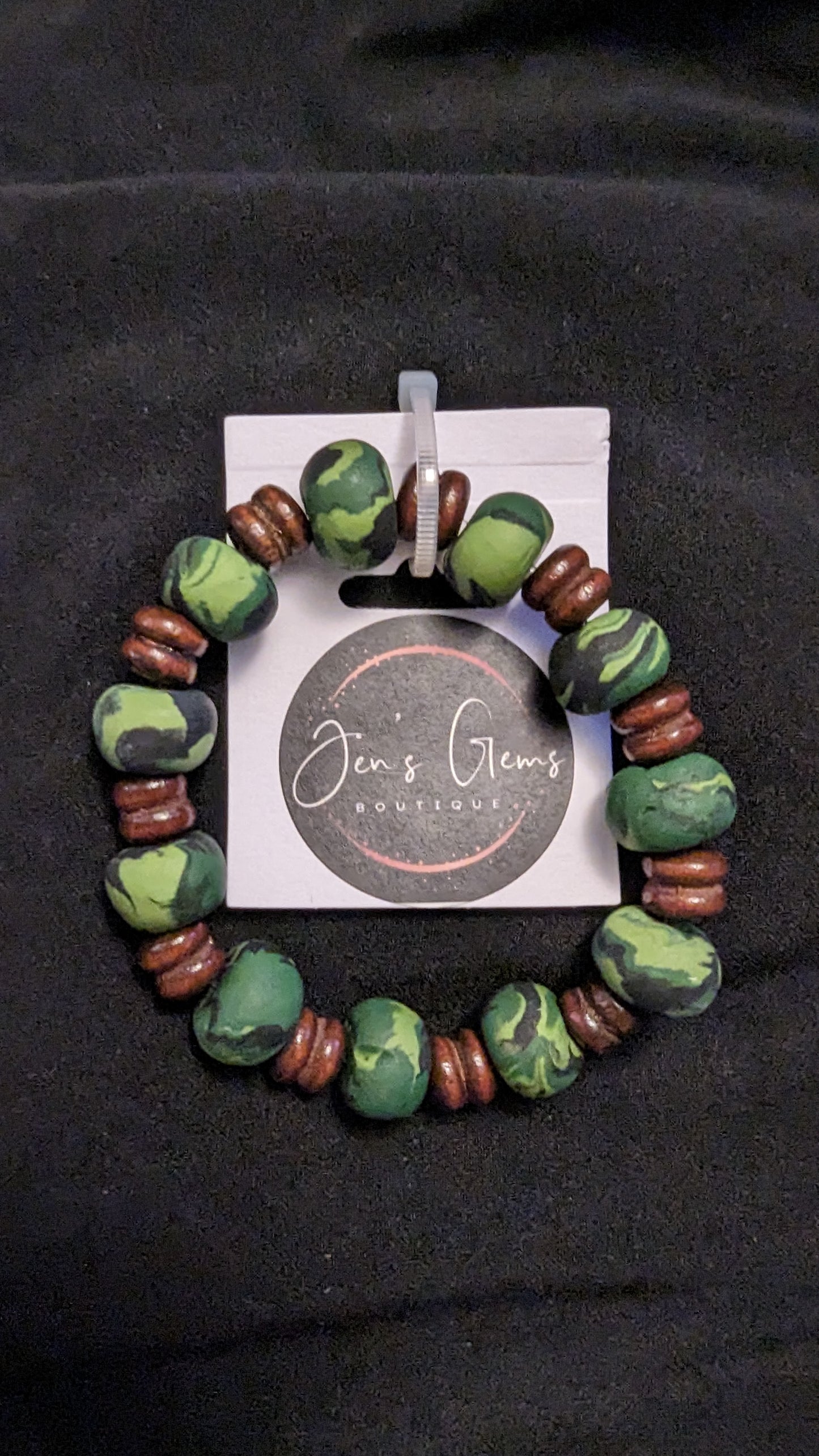 Bracelet - Soldier - Made with Handcrafted Clay Beads