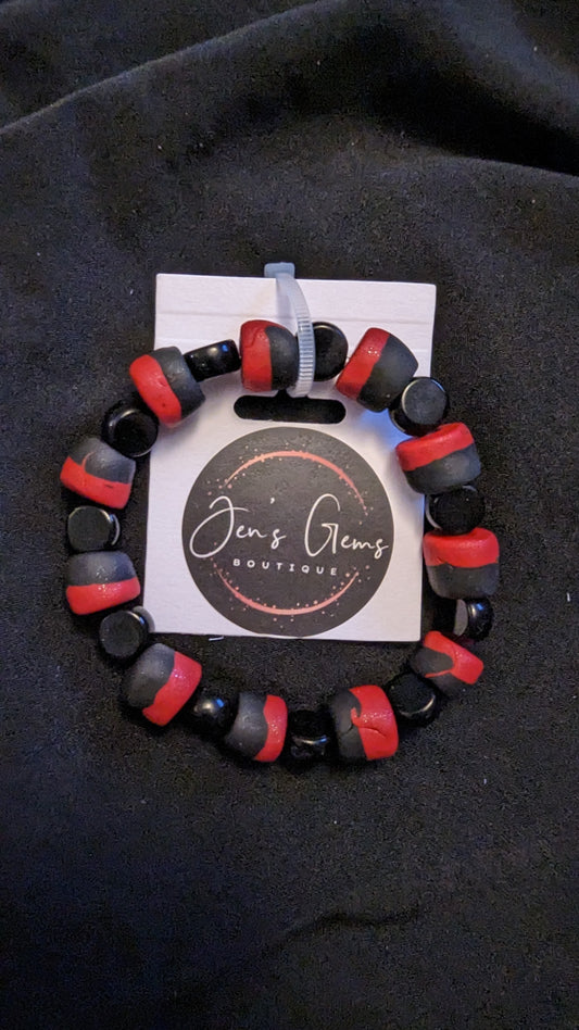 Bracelet - Jam - Made with Handcrafted Clay Beads