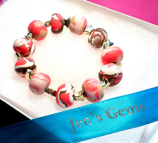 Bracelet - Steorra - Made with Handcrafted Clay Beads