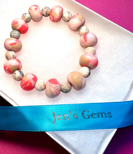 Bracelet - Charaya - Made with Handcrafted Clay Beads