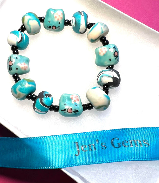 Bracelet - Confident - Made with Handcrafted Clay Beads