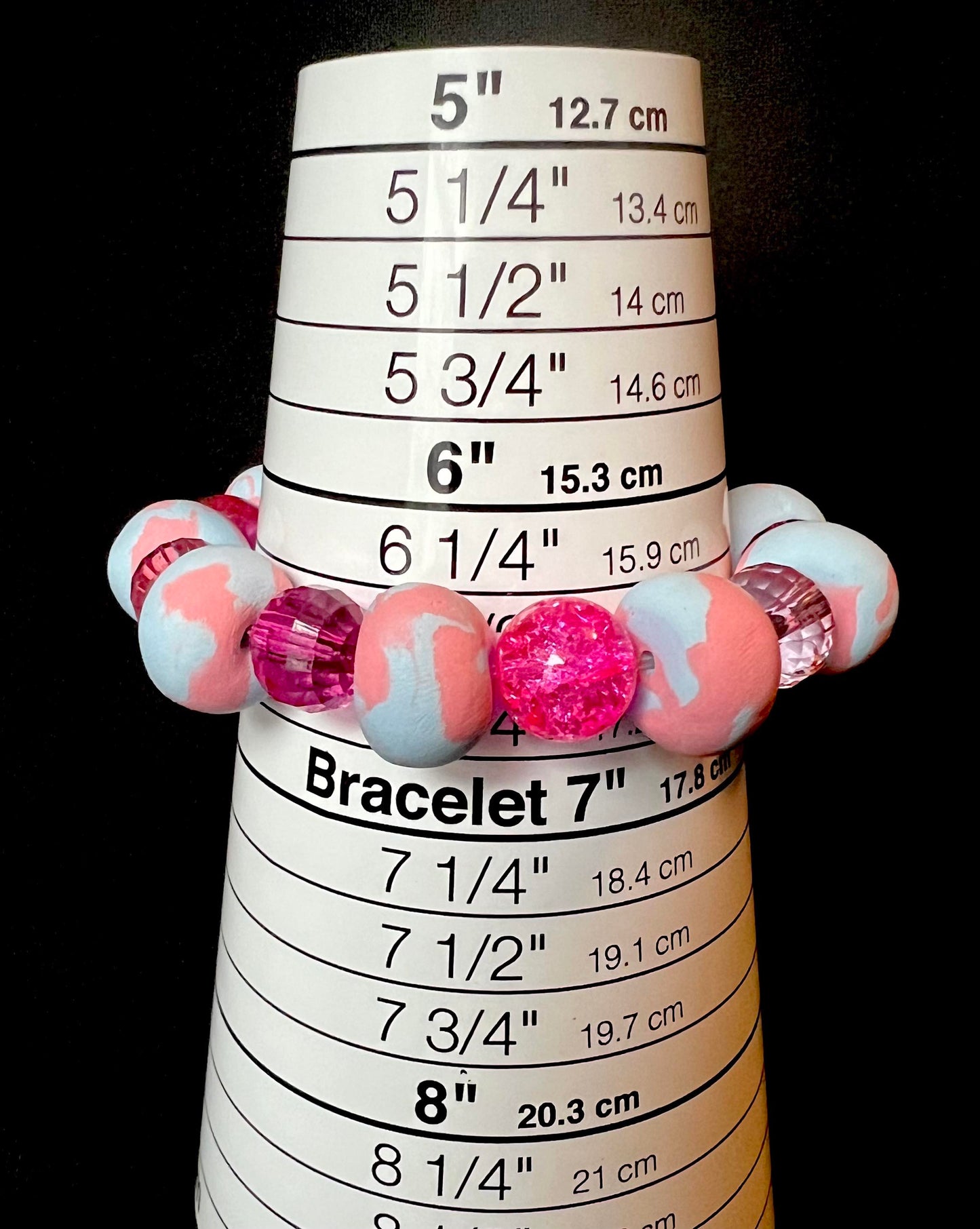 ...Bracelet - Easter 148 - Made with Handcrafted Clay Beads