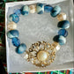 ....Bracelet - Vintage 153 - Made with Handcrafted Clay Beads