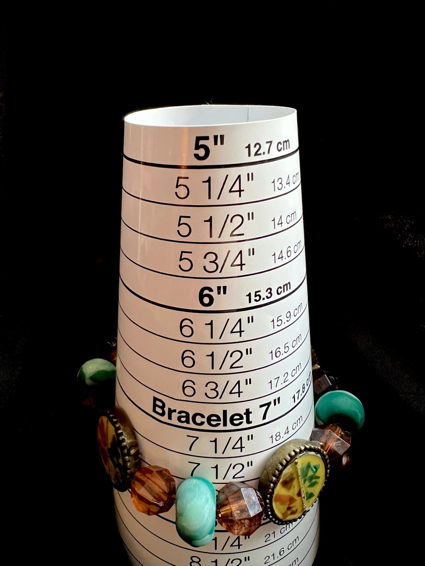 ....Bracelet - Vintage 154 - Made with Handcrafted Clay Beads