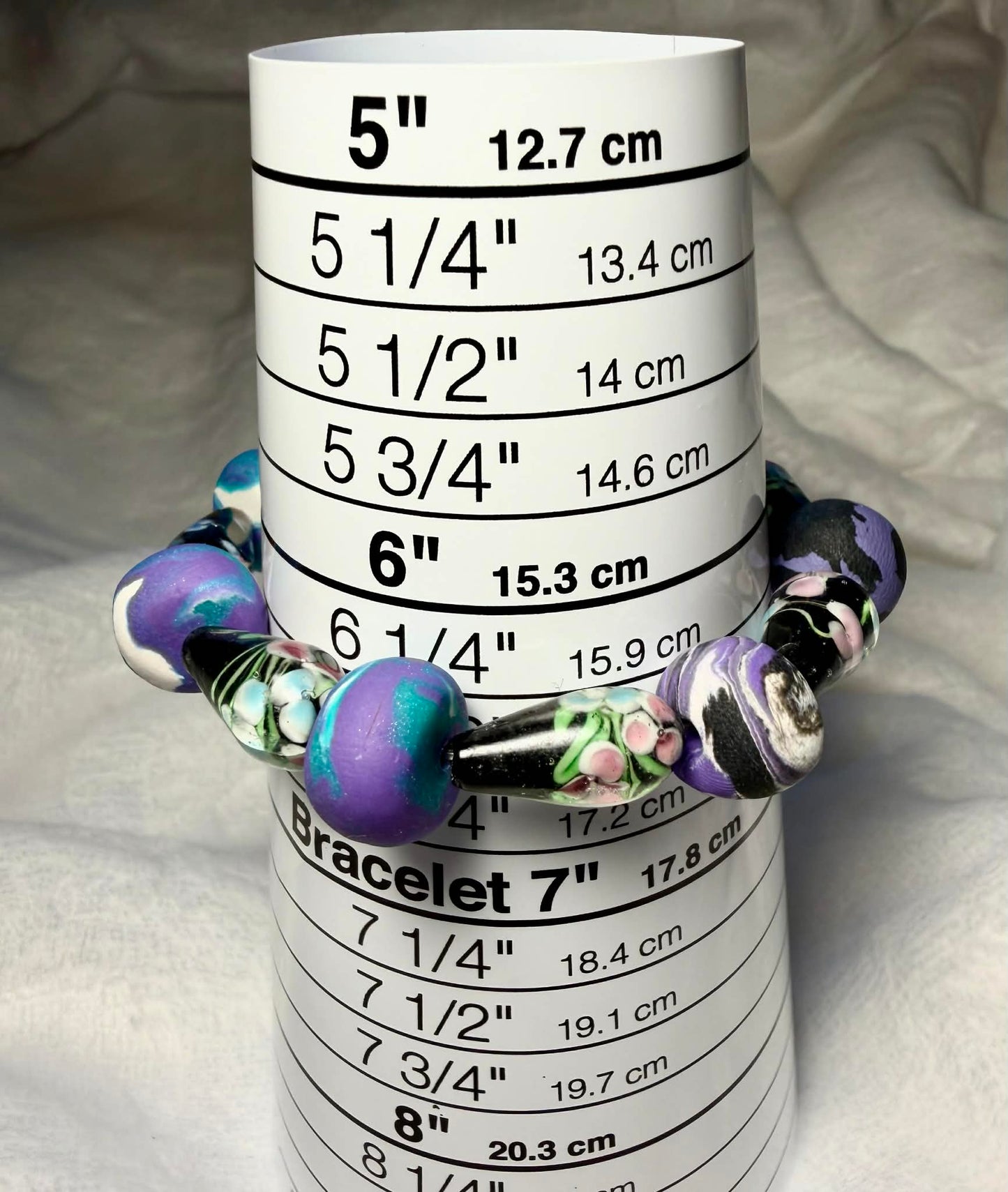 ...Bracelet - Spring 174 - Made with Handcrafted Clay Beads