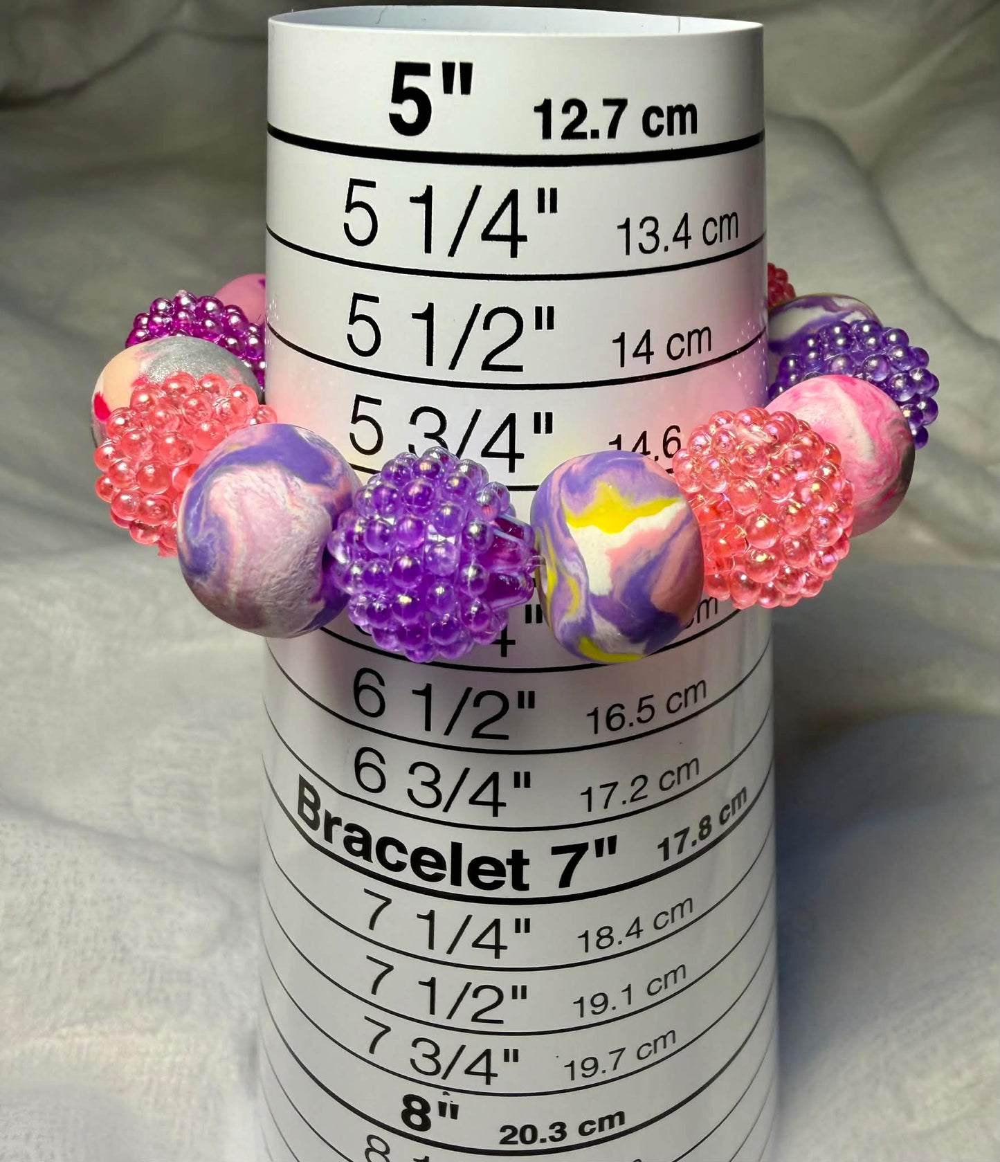 ...Bracelet - Spring 179 - Made with Handcrafted Clay Beads