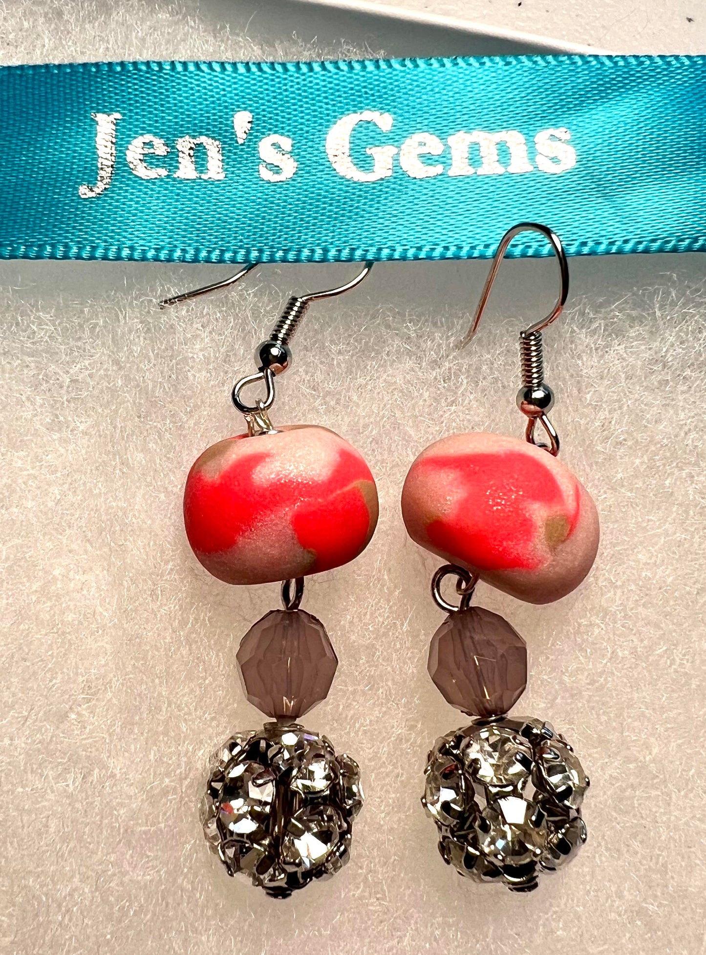 Earring - Lumina - Made with Handcrafted Clay Beads