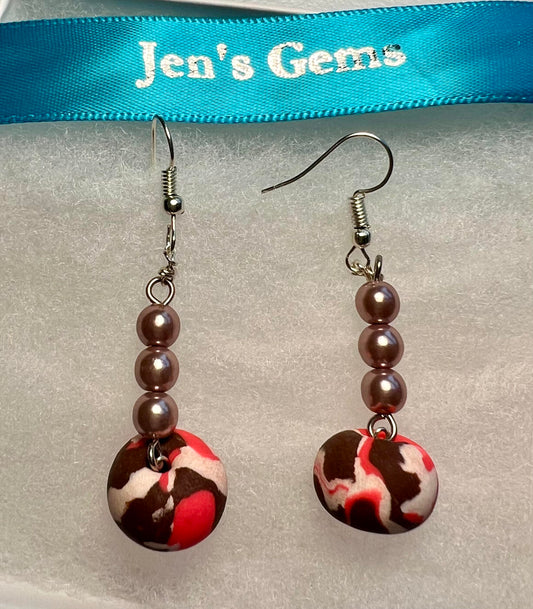 Earring - Mingle - Made with Handcrafted Clay Beads