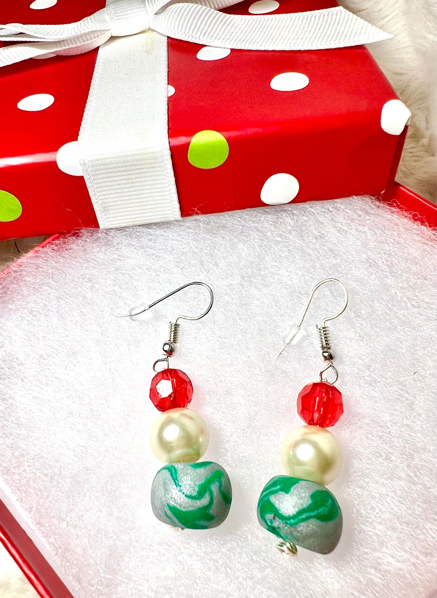 Earring - Noel - Made with Handcrafted Clay Beads