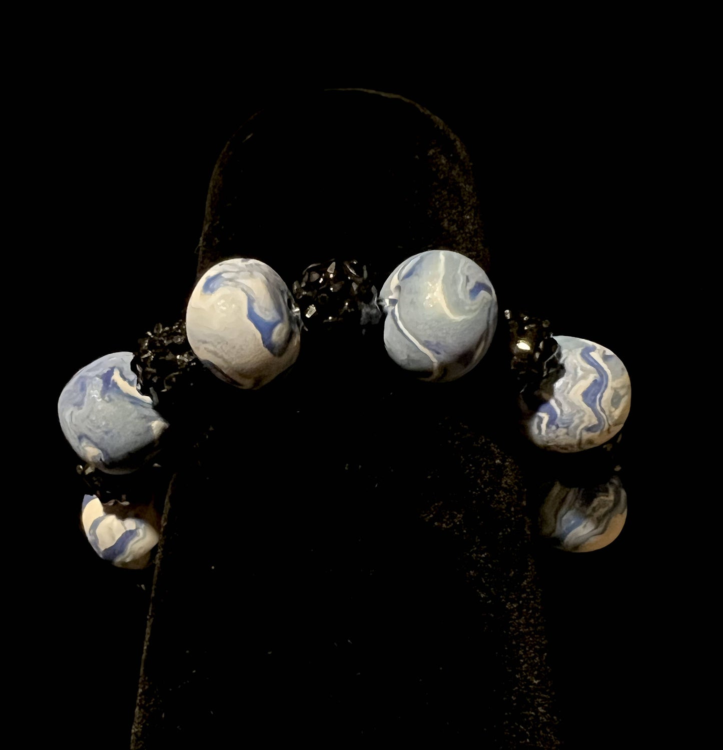 Bracelet - Cosmic - Made with Handcrafted Clay Beads