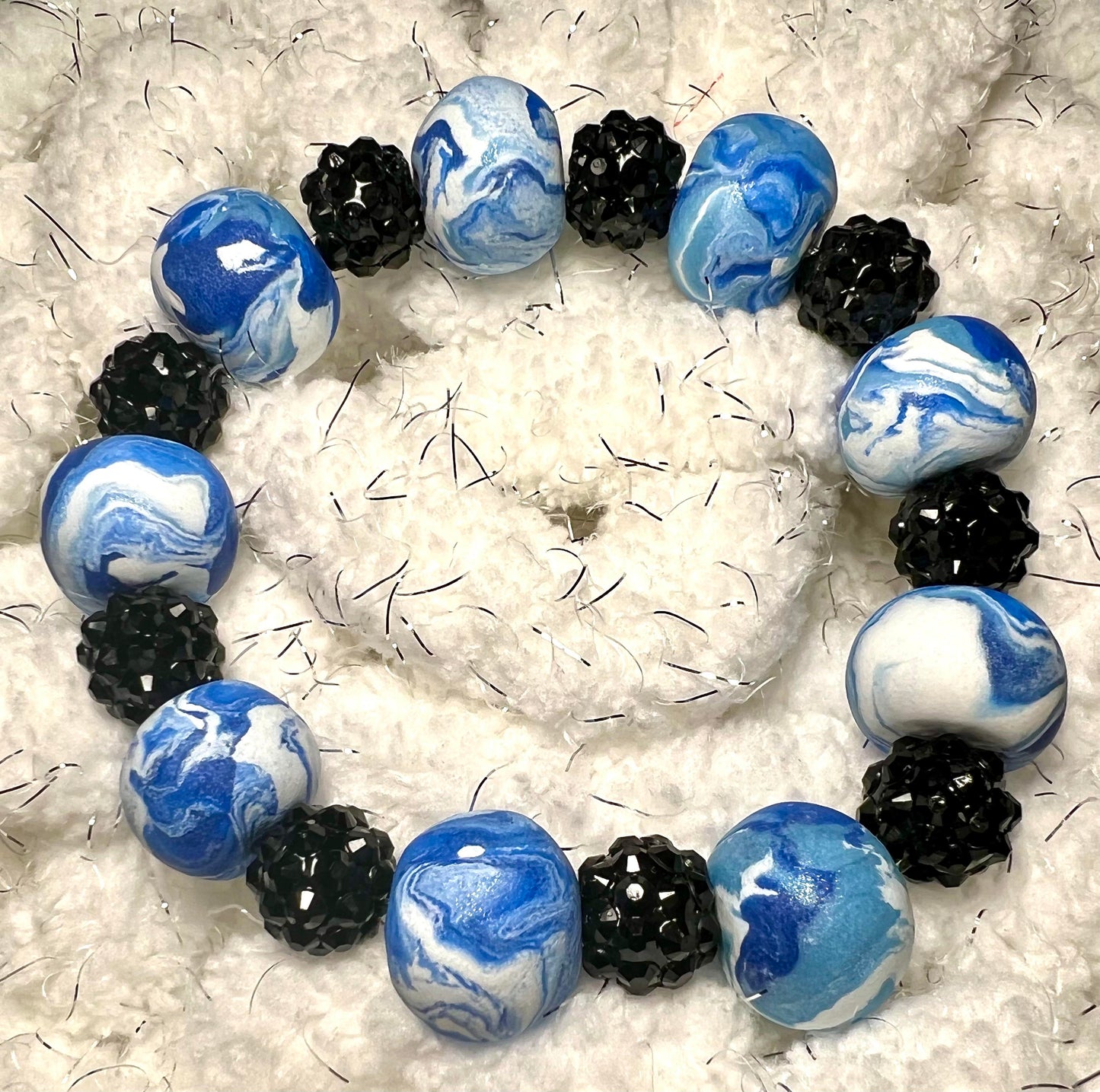 Bracelet - Cosmic - Made with Handcrafted Clay Beads