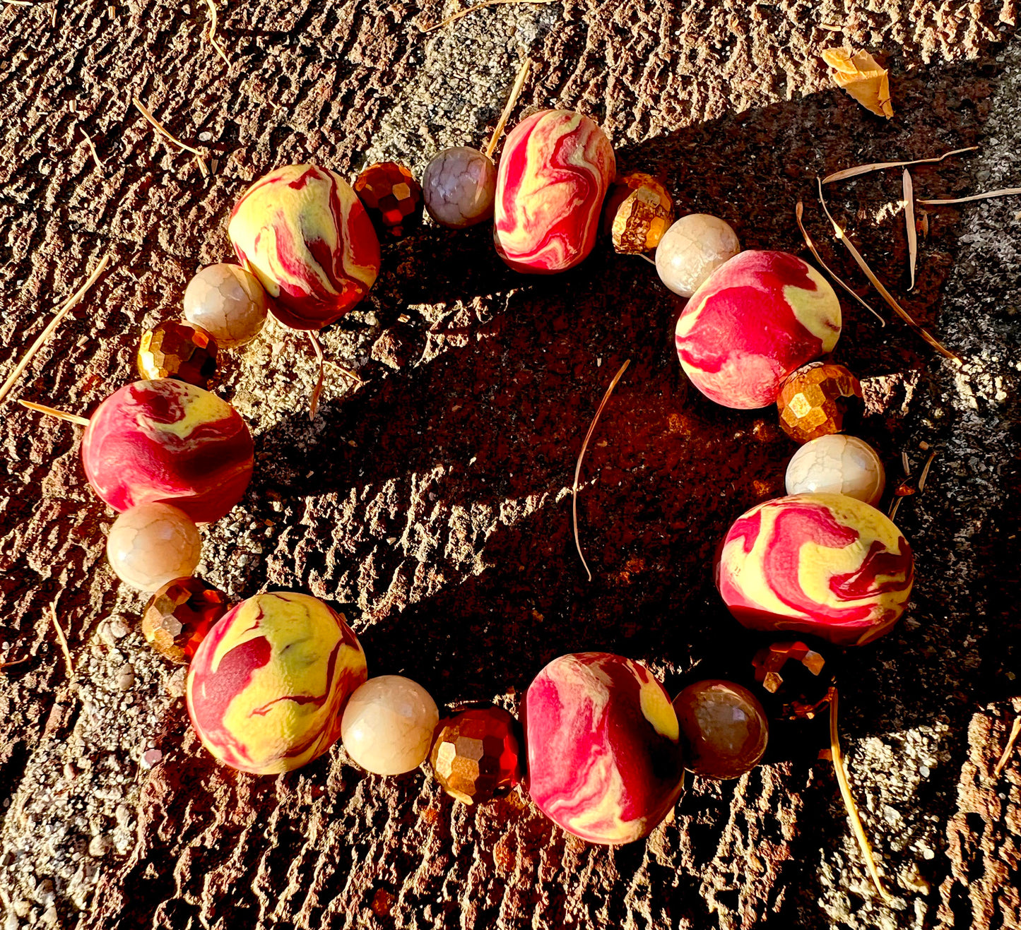 Bracelet - Haven - Made with Handcrafted Clay Beads