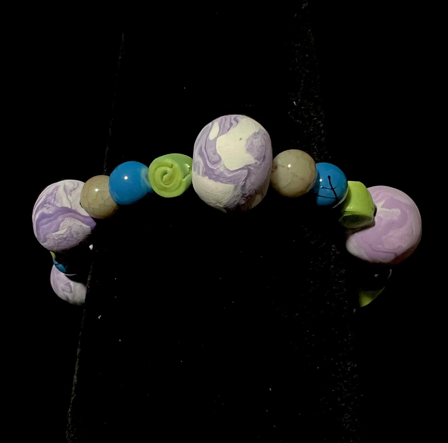 Bracelet - Juniper - Made with Handcrafted Clay Beads