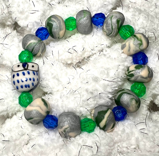 Bracelet - Harvest - Made with Handcrafted Clay Beads