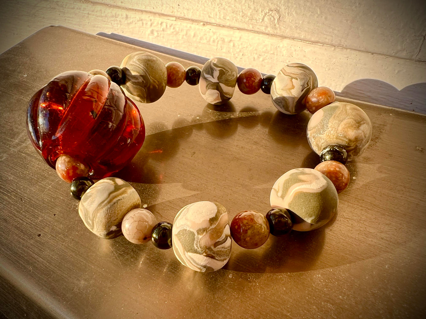 Bracelet - Sequoia - Made with Handcrafted Clay Beads