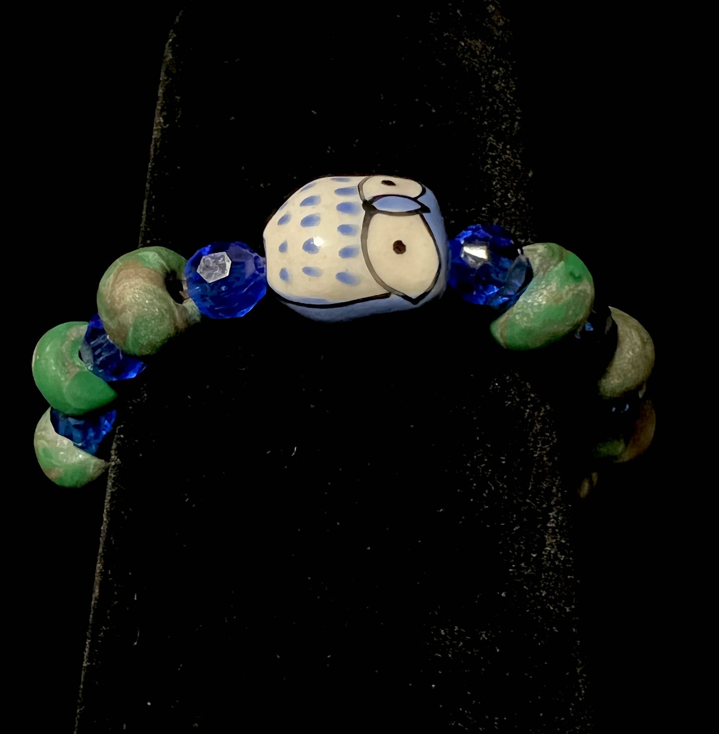 Bracelet - Woodsy - Made with Handcrafted Clay Beads