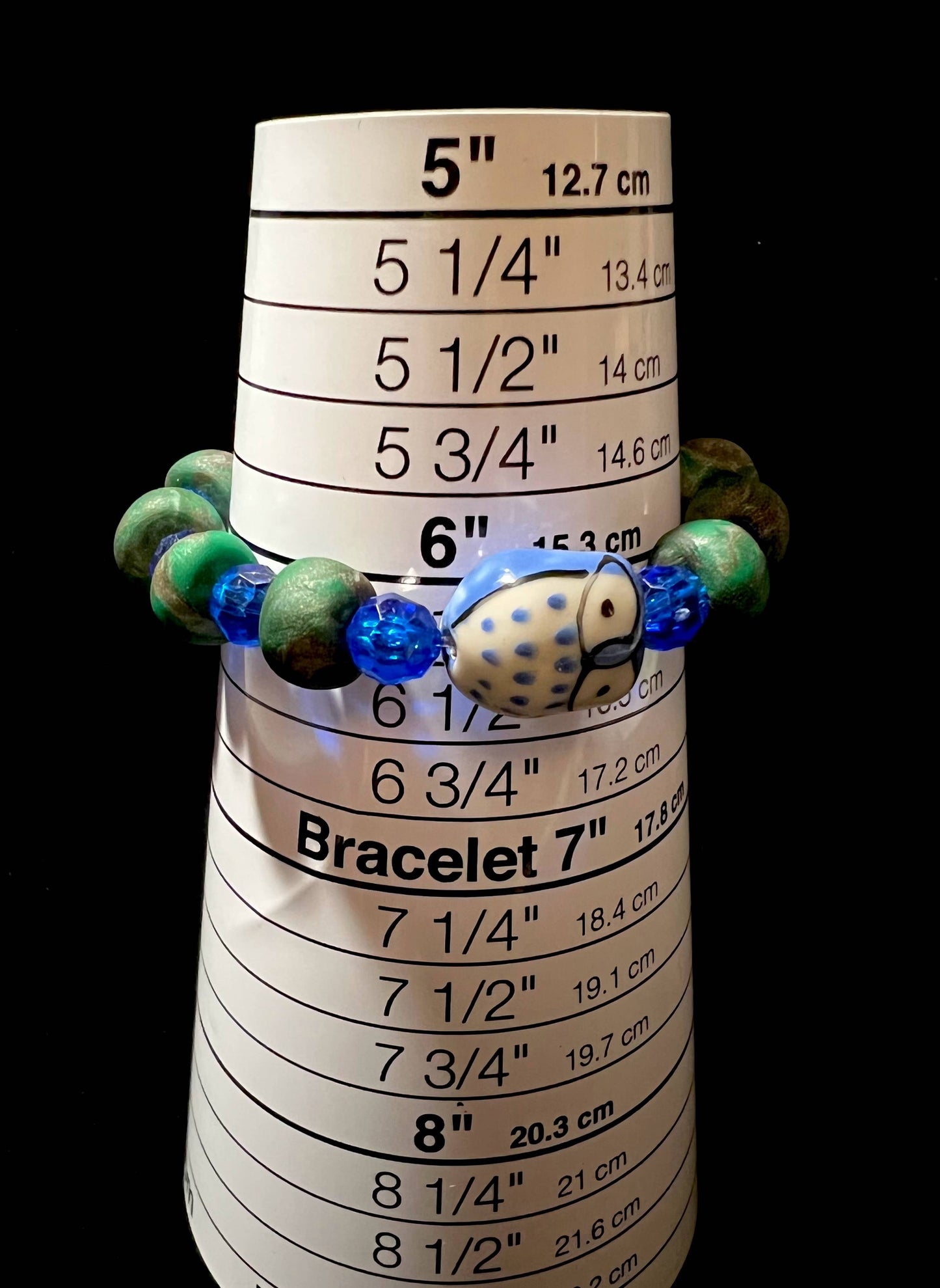 Bracelet - Woodsy - Made with Handcrafted Clay Beads