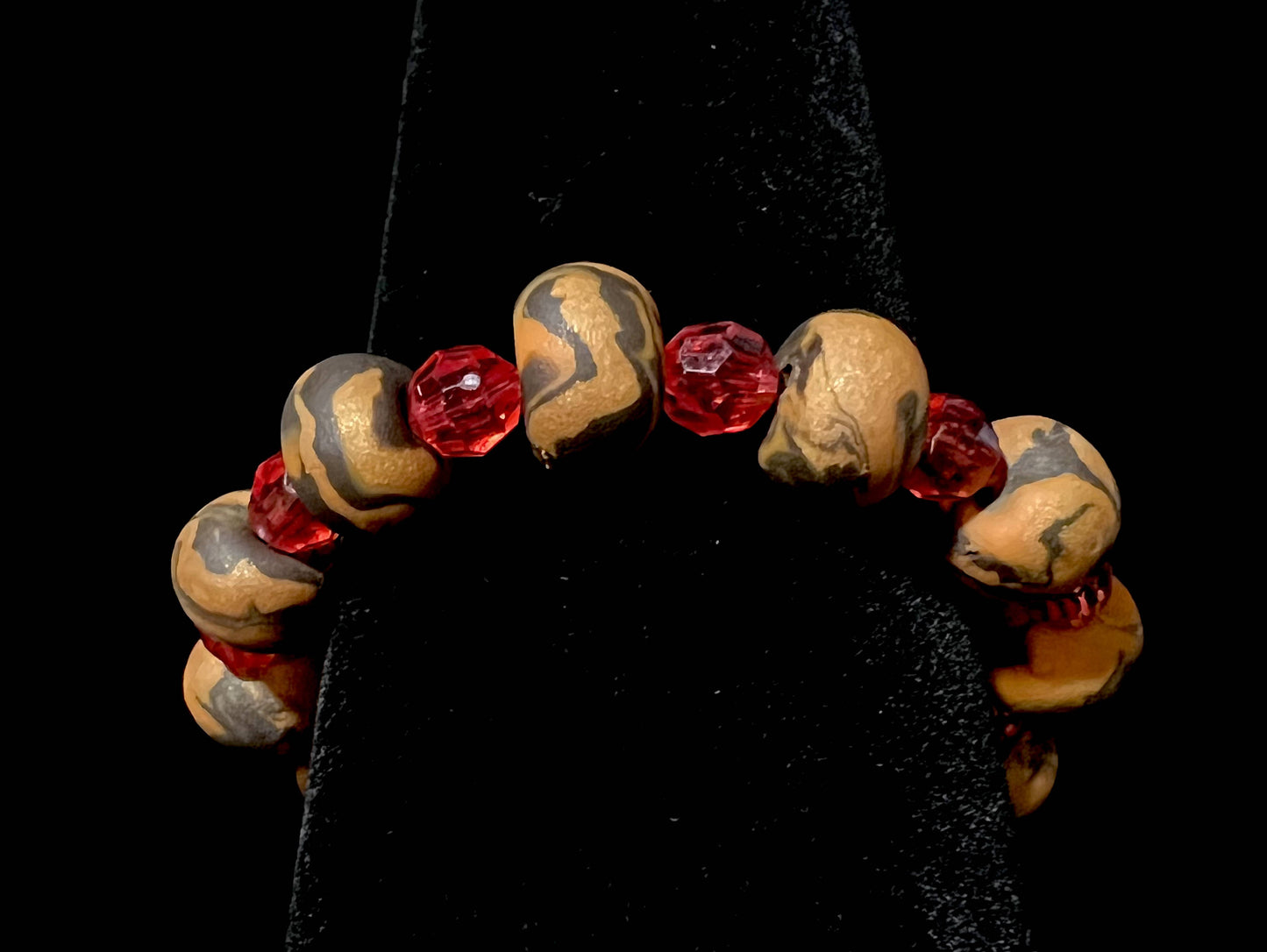 Bracelet - Fireside - Made with Handcrafted Clay Beads