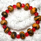 Bracelet - Fireside - Made with Handcrafted Clay Beads