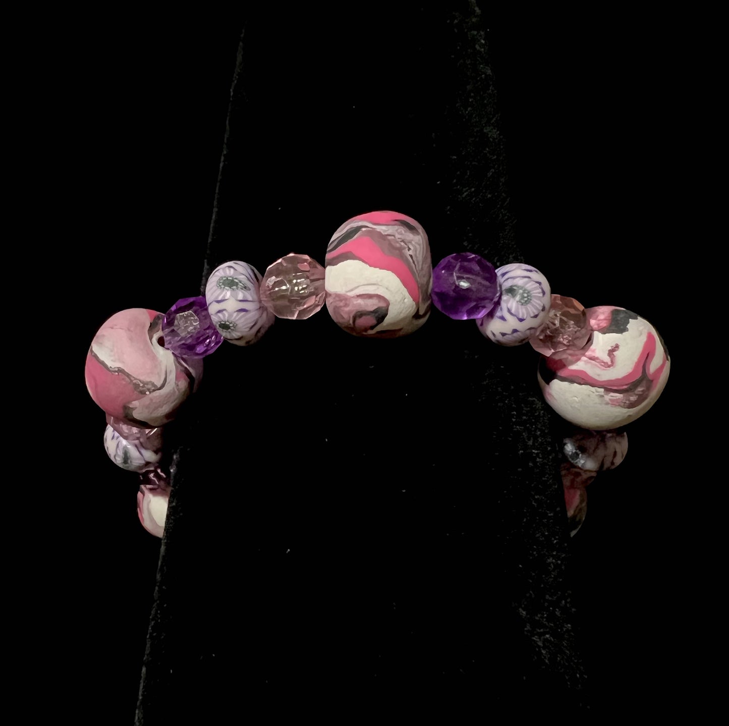 Bracelet - Mystery - Made with Handcrafted Clay Beads