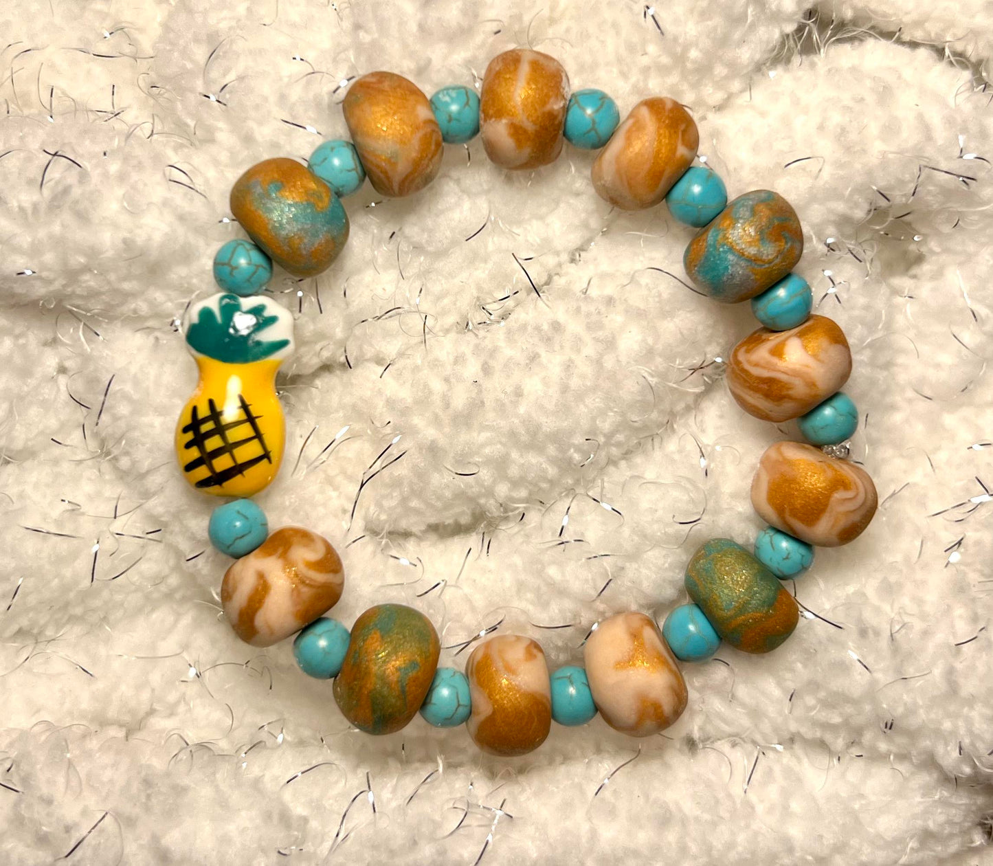 Bracelet - Lush - Made with Handcrafted Clay Beads