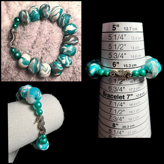 Bracelet - Paradise - Made with Handcrafted Clay Beads