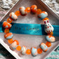 Bracelet - Apricot - Made with Handcrafted Clay Beads