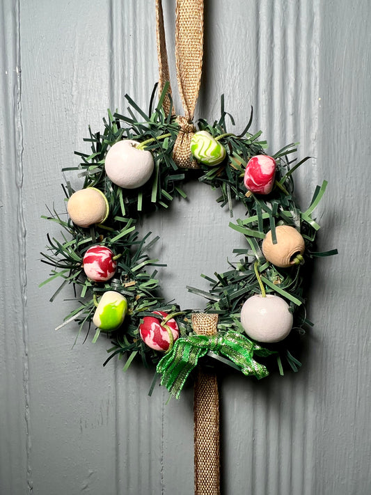 Christmas Bead Wreath Door Hanger (1)