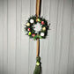 Christmas Bead Wreath Door Hanger (1)