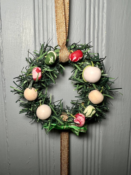 Christmas Bead Wreath Door Hanger (2)