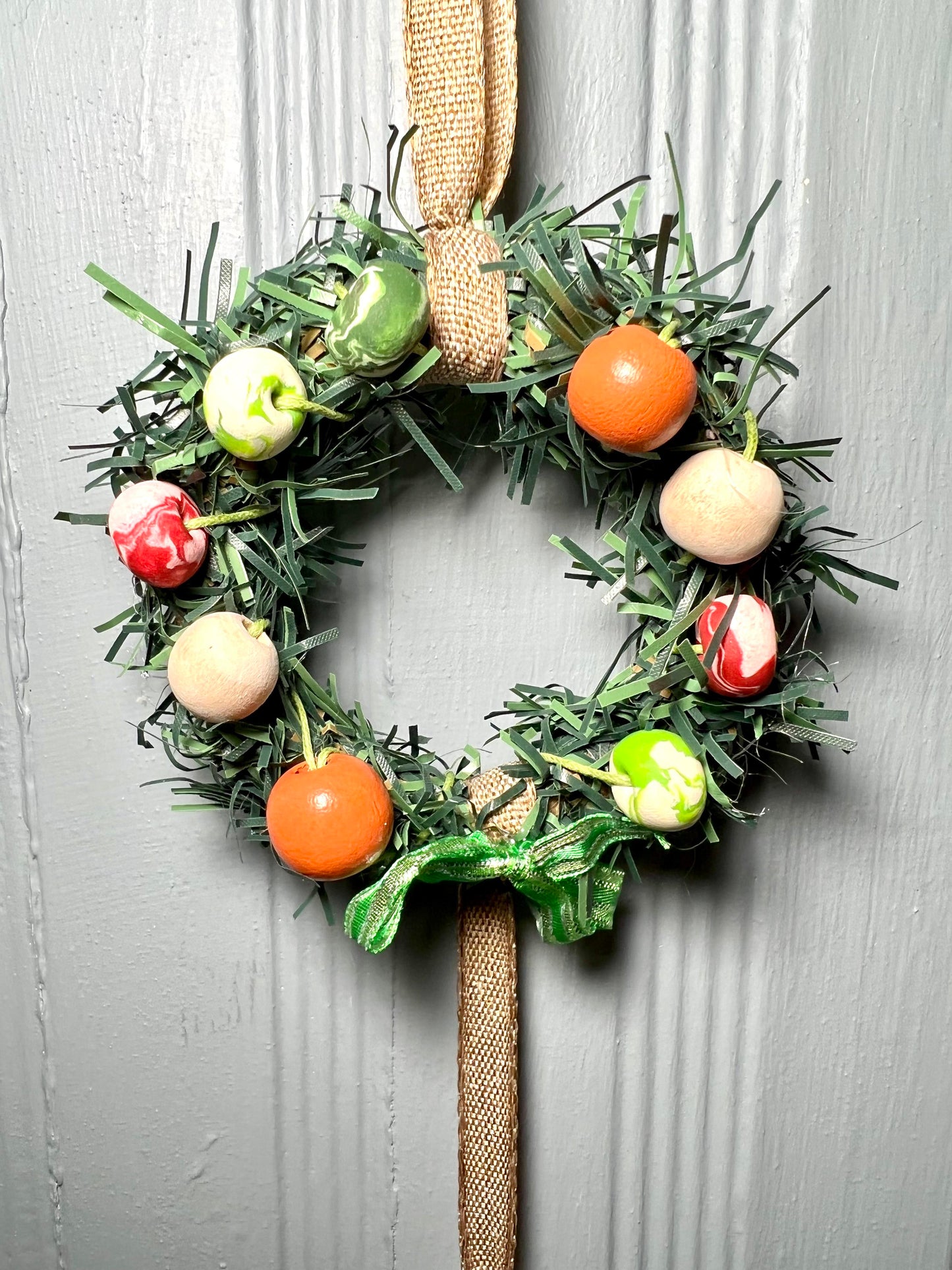 Christmas Bead Wreath Door Hanger (3)