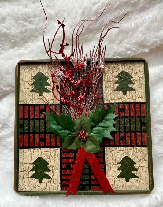 Christmas Wooden Wall Plaque