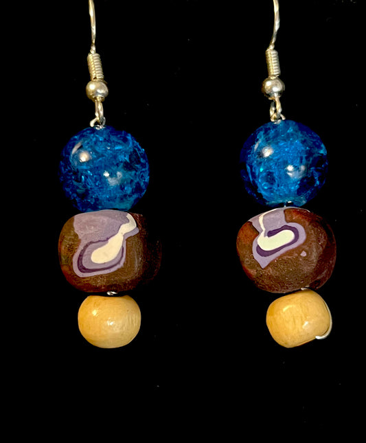 Earring - Sonnet - Made with Handcrafted Clay Beads